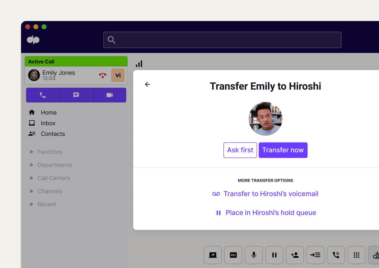 How dialpad's call transfer feature works