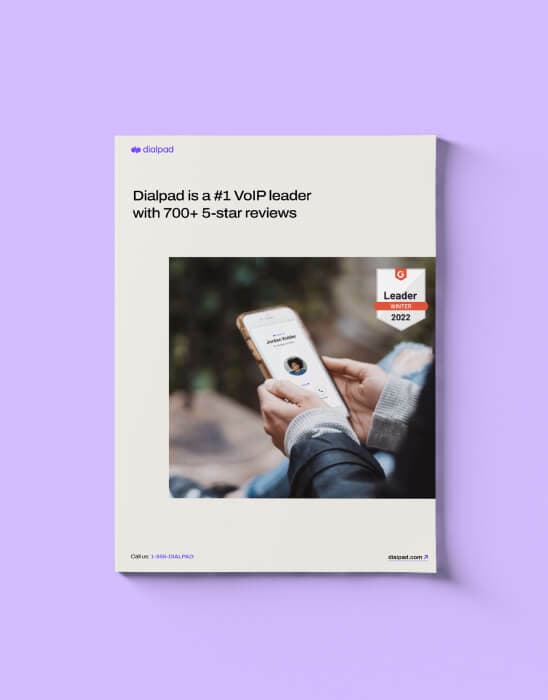 Mockup of a G2 Report about the best VoIP providers