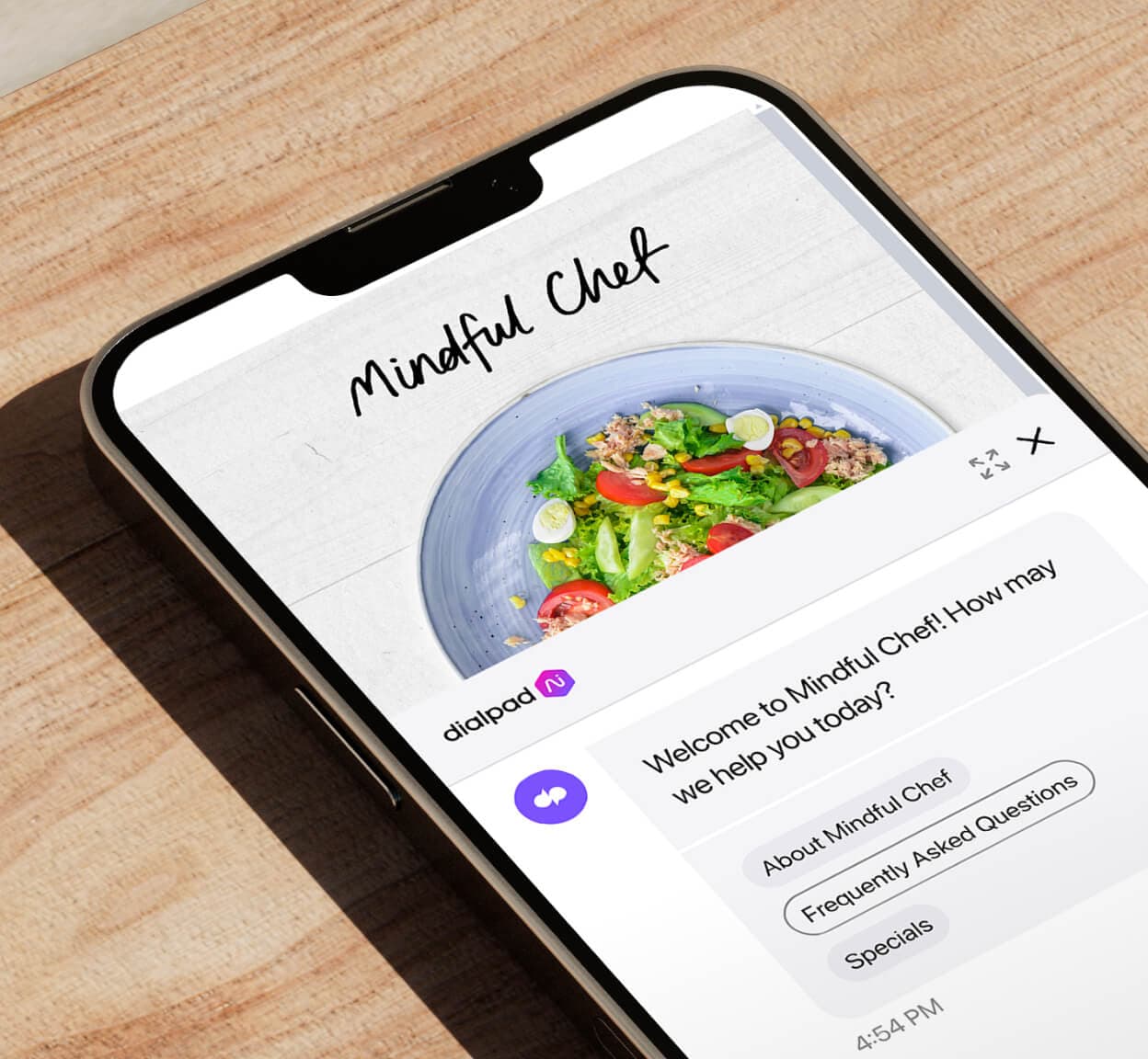 Screenshot of Dialpad’s self-service solution