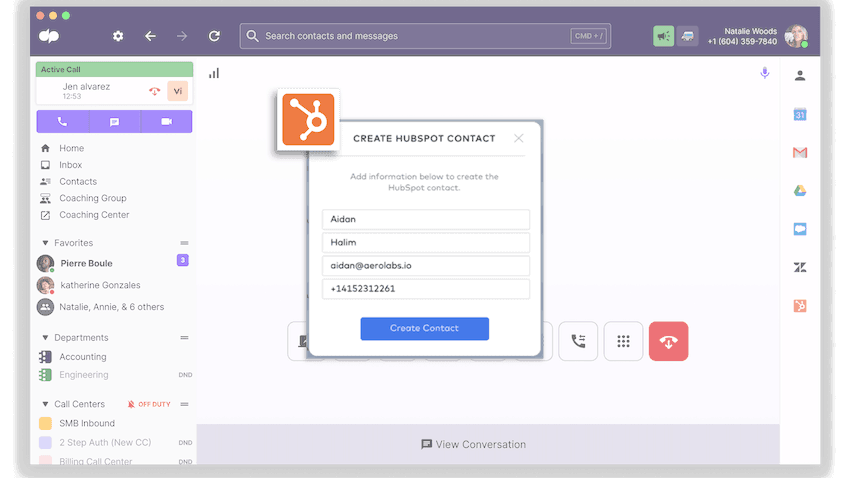 Creating a contact via hubspot and dialpad integration blog size