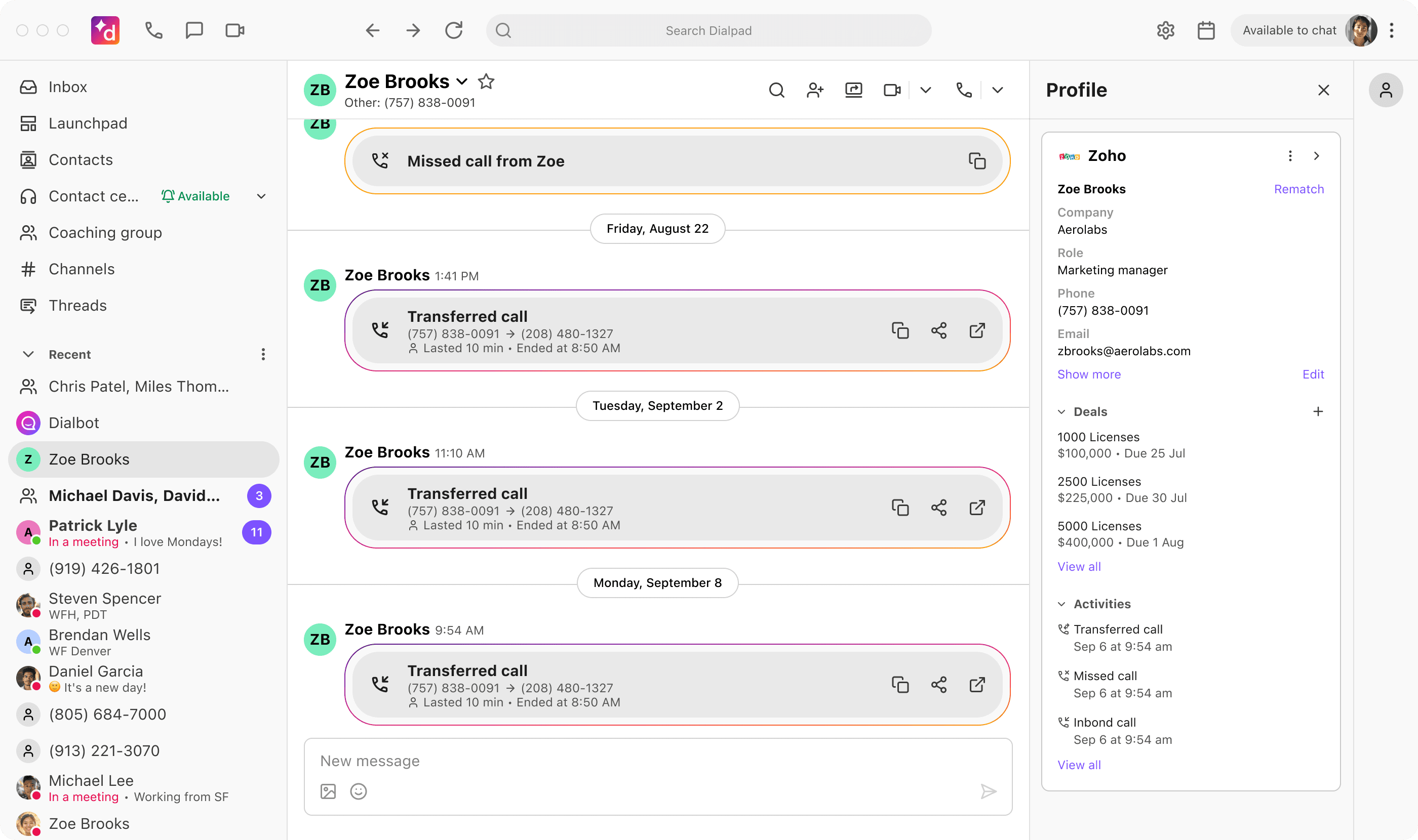 zoho - default zoho - default