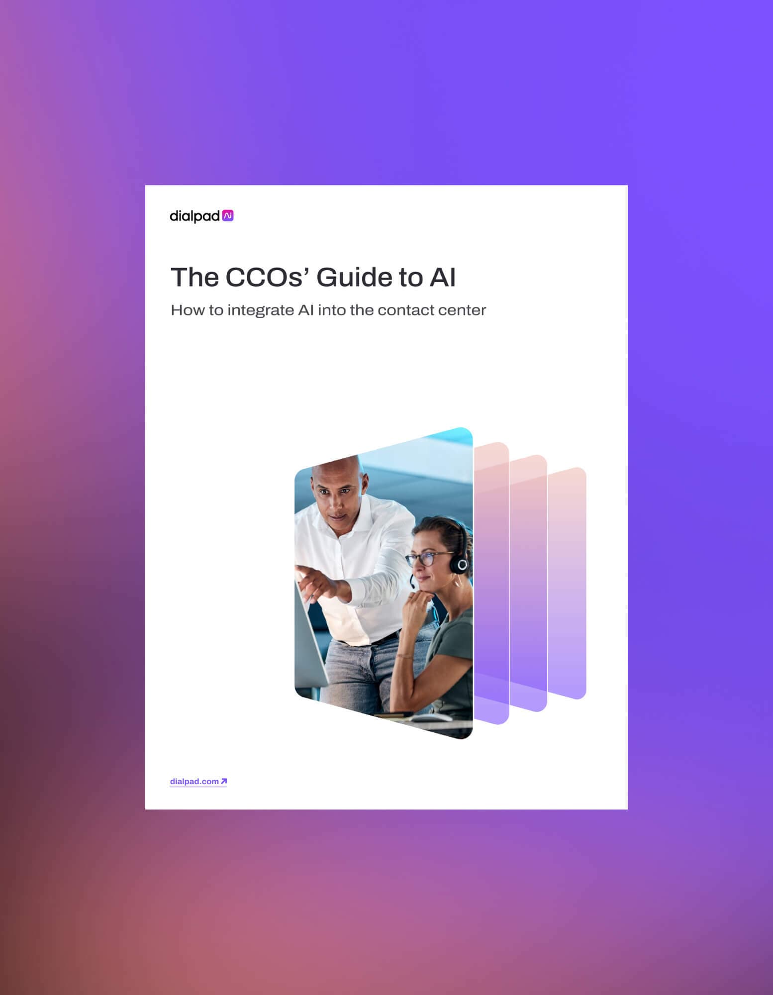 Mockup of an ebook titled The CCOs Guide to AI