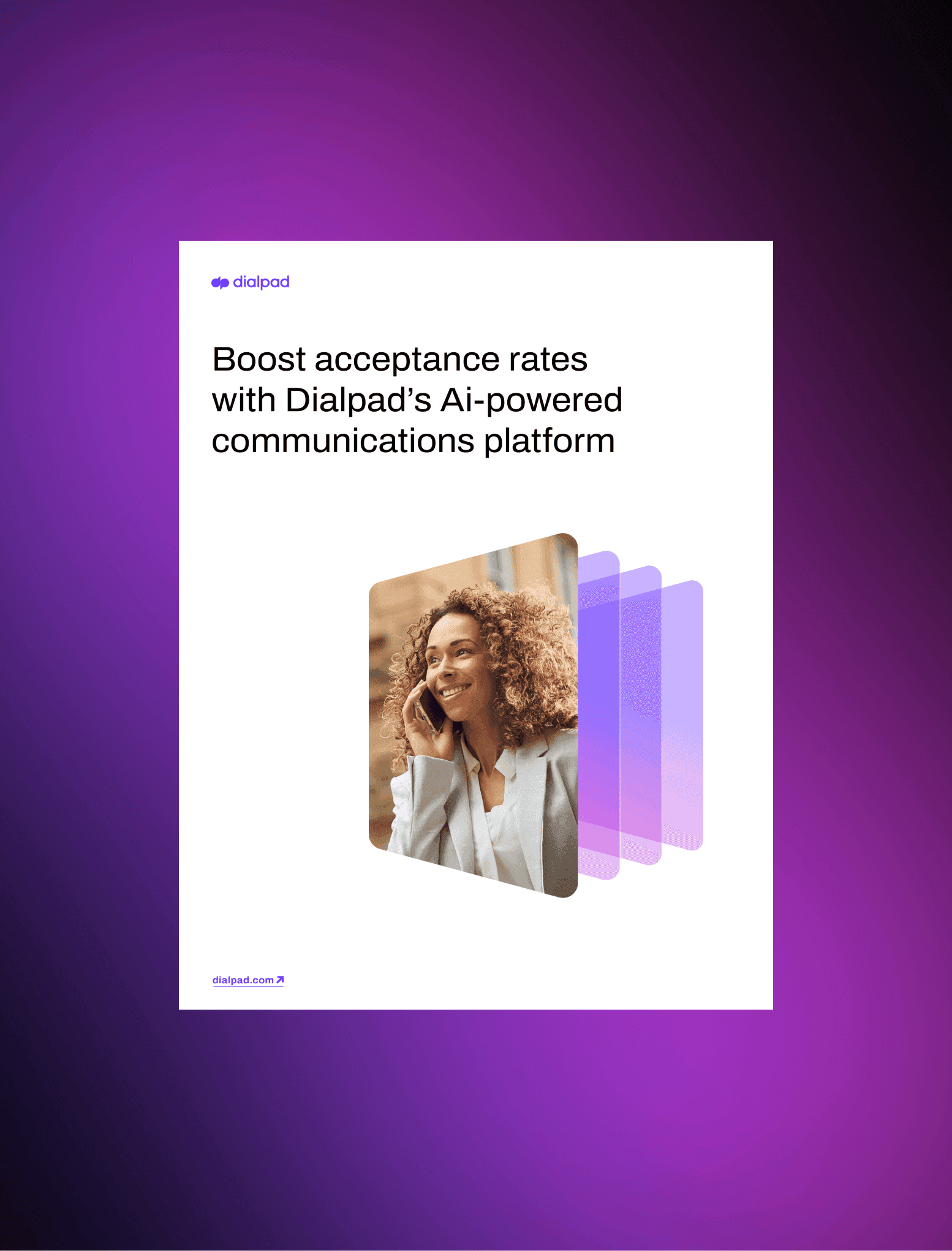 Image héros Boostez vos taux d'acceptation avec la plateforme Dialpad