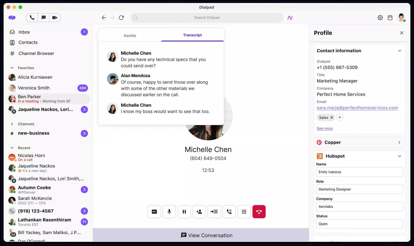 Dialpad ai real time transcription blog size v3 2022 12 01 160656 vjqy